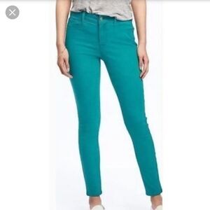 J. Crew Toothpick Ankle Jeans Teal size 27